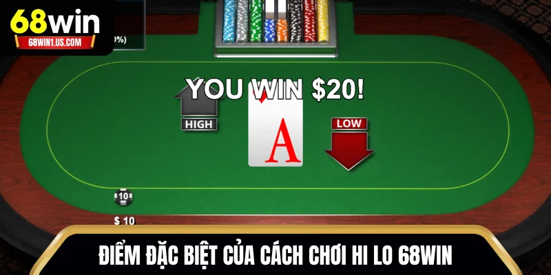 Tất Tần Tật Về Cách Chơi Hi Lo 68WIN 1 Điểm đặc biệt của cách chơi Hi Lo 68WIN